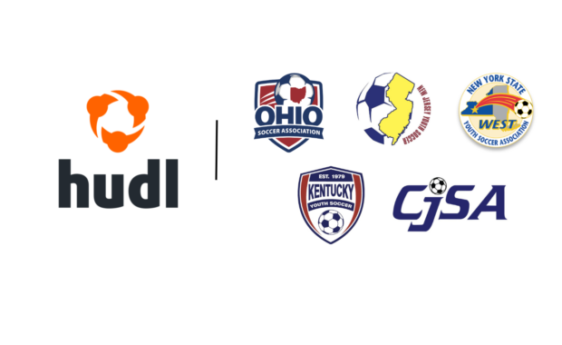 Logos from Hudl, Ohio Soccer, NJ Soccer, NY Soccer, Connecticut Soccer and Kentucky Soccer