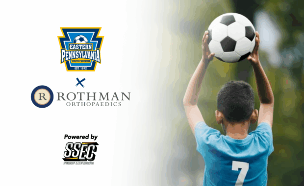 Eastern Pennsylvania Youth Soccer names Rothman Orthopaedics their Official Orthopaedic Partner